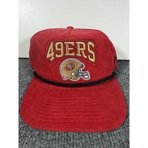 New Era San Francisco 49ers Retro Snapback Hat Corduroy Red & Gold